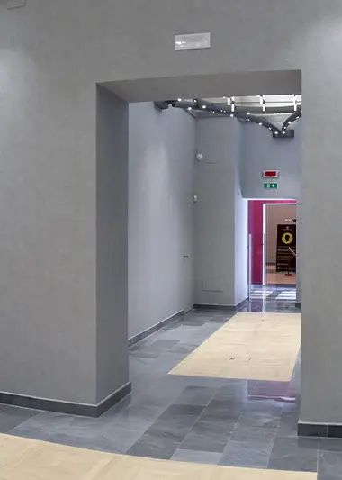 Metamorfosi: corridoio con luce - Fasi del progetto - Luce controcorrente