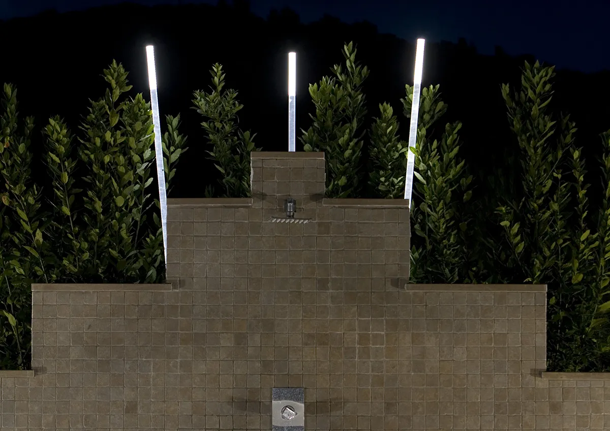 Progetto Outdoor - Riva del Sole - area relax dettaglio - Luce Controcorrente Progetto Outdoor - Riva del Sole - area relax dettaglio - Luce Controcorrente