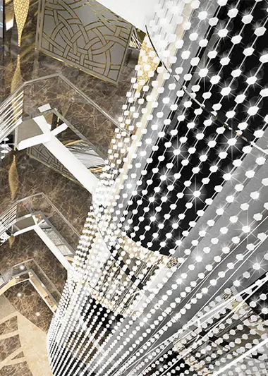 Cristallo: cascata di luce - Luce controcorrente