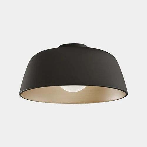 Bowl Large: black on bronze - Lampadari Brescia - Lucecontrocorrente