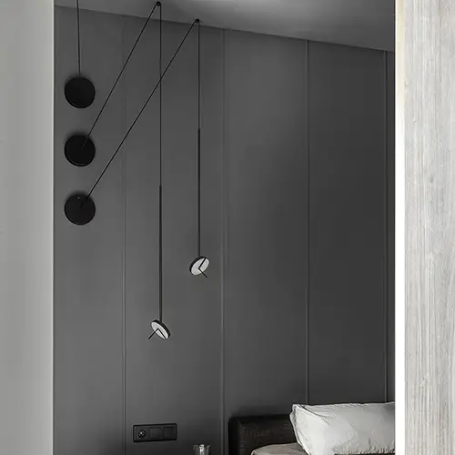 Sospensioni Clean Singola- ambiente colore black lampadari Brescia - LuceControCorrente