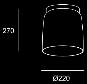 Colors I 220 Sketch Tecnico - Lampadari Brescia - Lucecontrocorrente