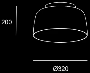 Colors I 320 Sketch Tecnico - Lampadari Brescia - Lucecontrocorrente
