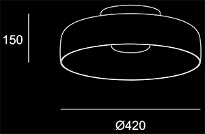 Colors I 420 Sketch Tecnico - Lampadari Brescia - Lucecontrocorrente