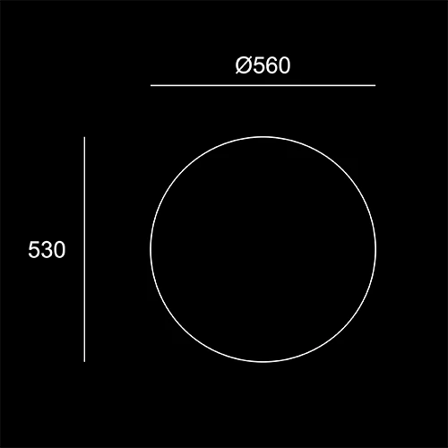 Moon 380- sketch tecnico lampioni - LuceControCorrente