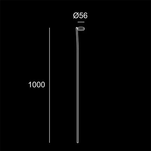 Siena 1000 - sketch tecnico lampioni da parete- LuceControCorrente