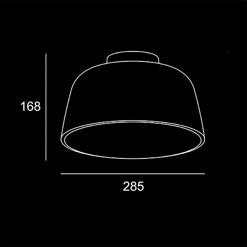 Bowl Small - sketch tecnico lampadari Brescia - LuceControCorrente