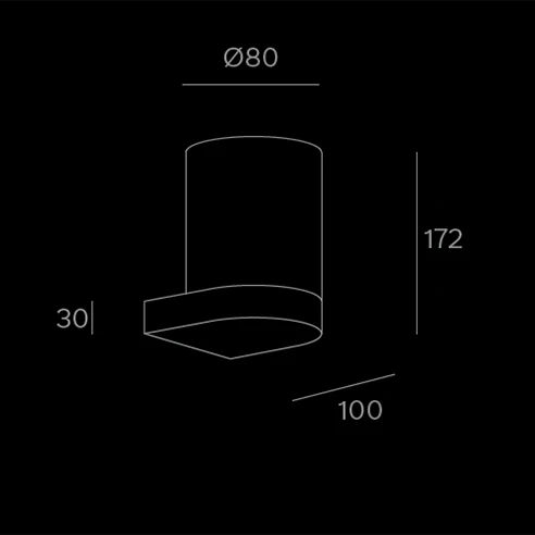 Half Singola- sketch tecnico lampadari Brescia - LuceControCorrente