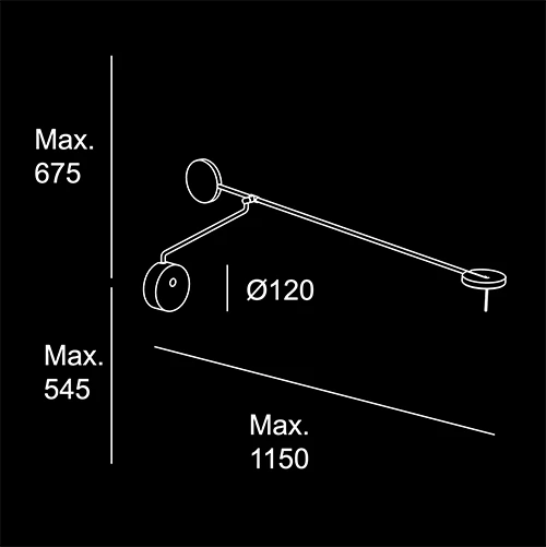 Clean - sketch tecnico lampadari Brescia - LuceControCorrente