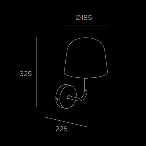 POP - sketch tecnico lampadari da parete- LuceControCorrente
