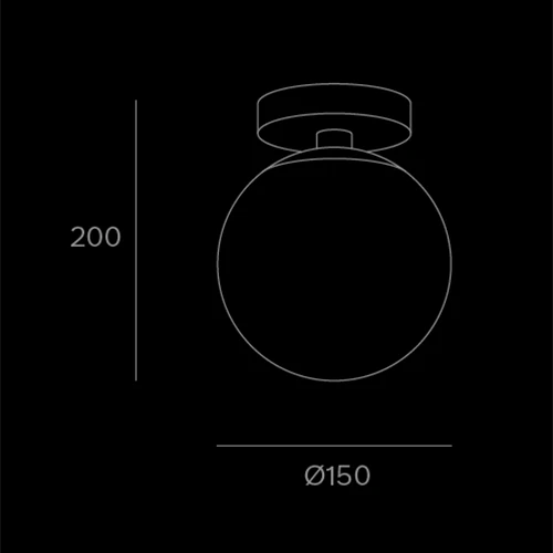 Round I - sketch tecnico lampadari da parete- LuceControCorrente
