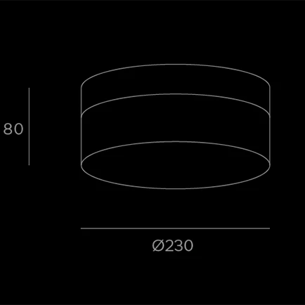 Round II - sketch tecnico lampadari da parete- LuceControCorrente