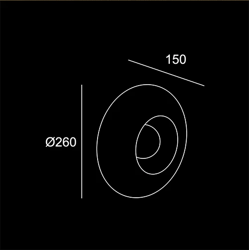 Shade - sketch tecnico lampadari Brescia - LuceControCorrente