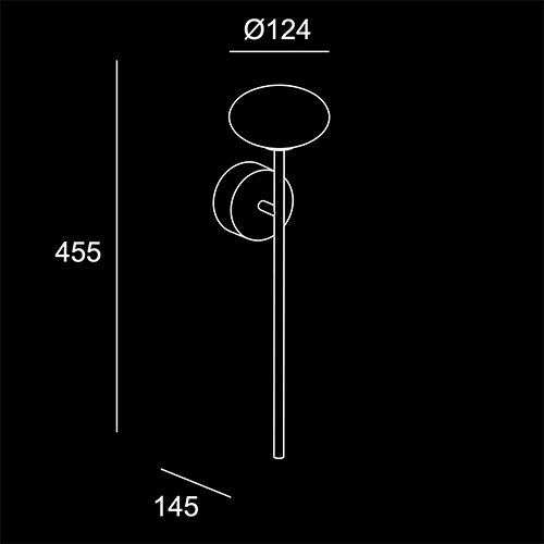 Blossom - sketch colore black lampadari Brescia - LuceControCorrente