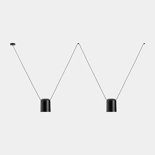 Loft Doppia Rettangolare - colore black lampadari Brescia - LuceControCorrente