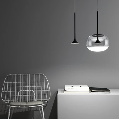 Trumpet Large - ambiente colore black lampadari Brescia - LuceControCorrente