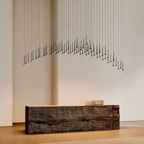 Trumpet Small - ambiente colore black lampadari Brescia - LuceControCorrente