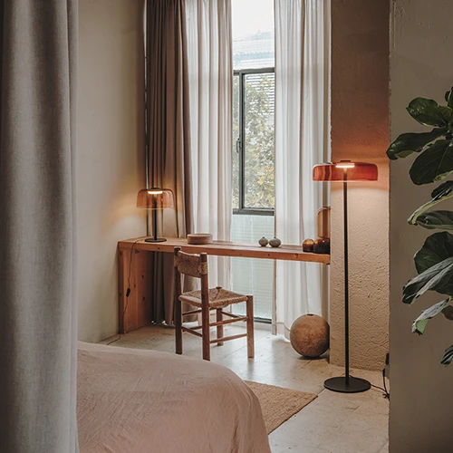 Lampada da terra ambiente - Colors 420 Orange- Lampadari Brescia - LuceControCorrente