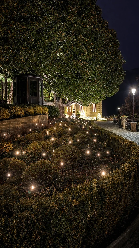 An Exclusive Christmas Experience: illuminazione esterni del verde - LuceControCorrente