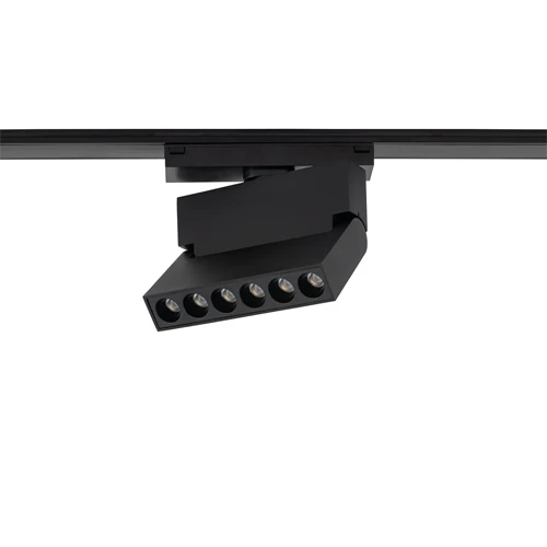 Spot Dots Orientabile 6W Nero Binario Sottile LuceControCorrente