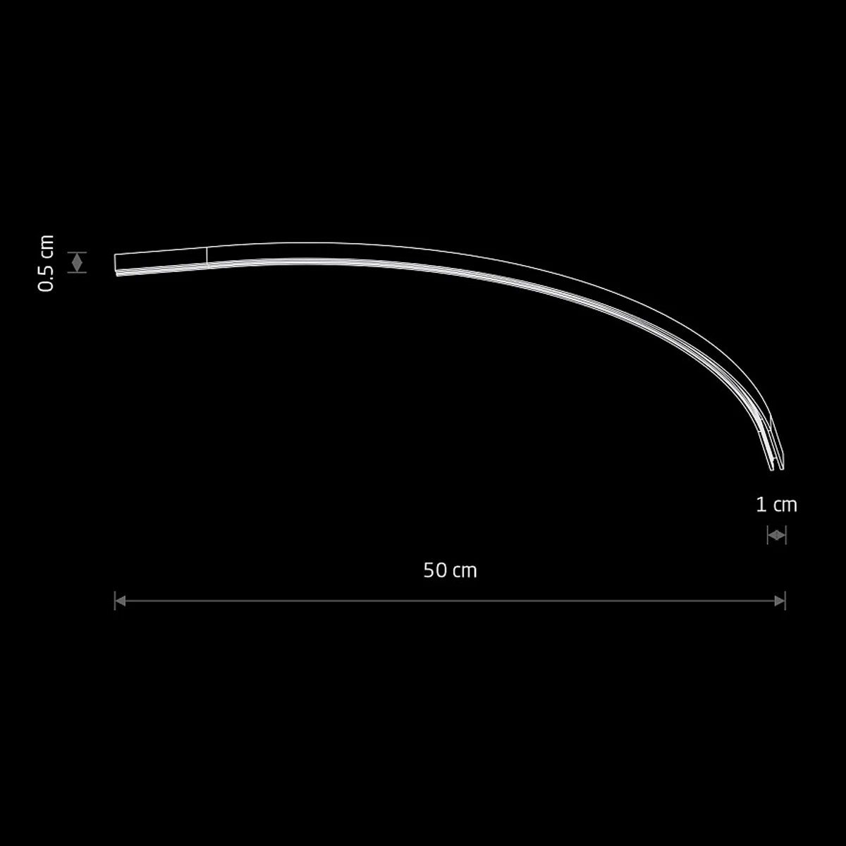 Led Flessibile Disegno Binario Nano LuceControCorrente