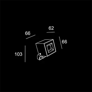 proiettori da esterno led 1  -  sketch tecnico lampadari Brescia  -  LuceControCorrente