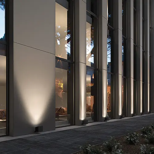 Proiettori esterni ambiente esterno- Color Black Blocco Leds 16 - Lampadari Brescia - LuceControCorrente