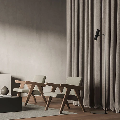 Lampada da terra -Duplo Black ambiente - Lampadari Brescia - LuceControCorrente