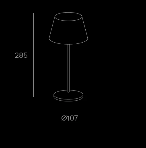 Lampada eta portatile  -  sketch tecnico lampadari Brescia  -  LuceControCorrente