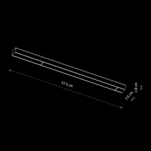 Led Lineare 12W Disegno Binario Sottile LuceControCorrente