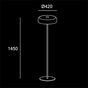 Colors 420 lampade da terra - sketch lampadari Brescia - LuceControCorrente