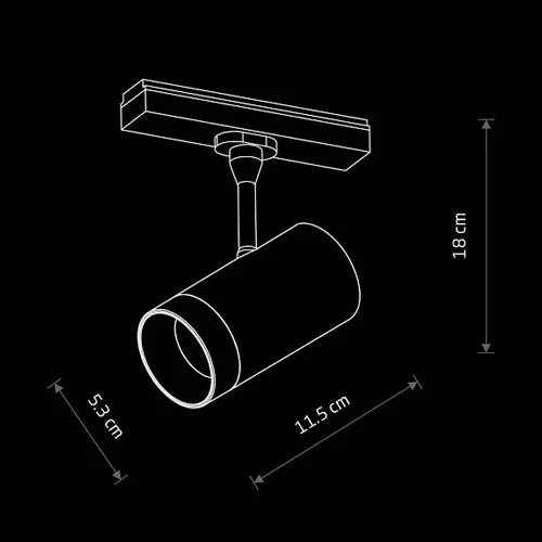 Spot 12W Disegno Binario Sottile LuceControCorrente