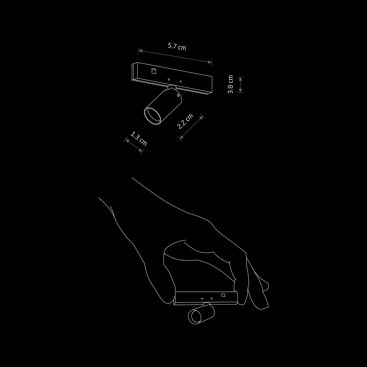 Spot Micro Disegno Binario Nano LuceControCorrente