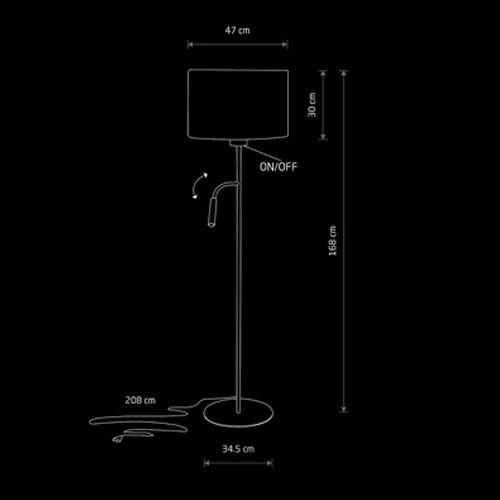 asse disegno lampade da terra lucecontrocorrente