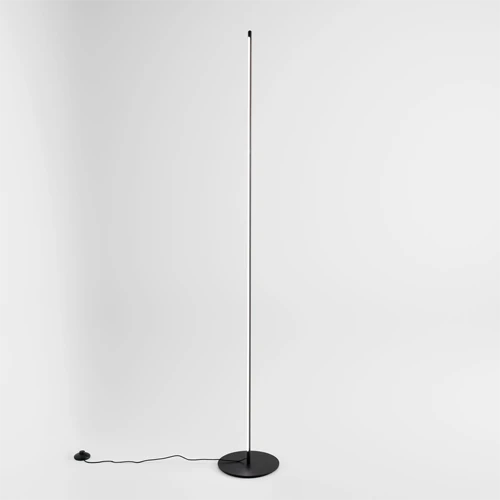 linea nero lampade da terra lucecontrocorrente