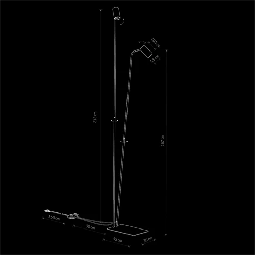 minix2 disegno lampade da terra lucecontrocorrente