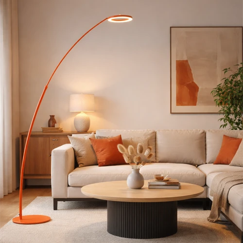 Polo arco ambiente lampade da terra lucecontrocorrente