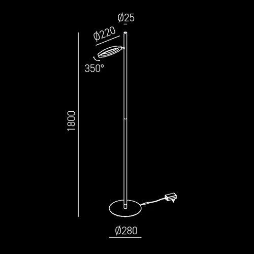Polo disegno lampade da terra lucecontrocorrente