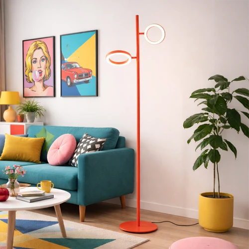 Polo Double ambiente lampade da terra lucecontrocorrente