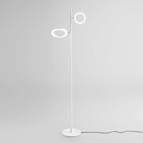 Polo Double bianco lampade da terra lucecontrocorrente