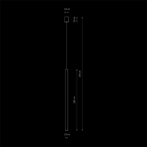 tubino 100 disegno sospensioni lucecontrocorrente