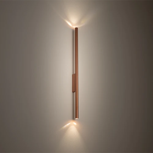 tubino wall l bronzo ambiente lampade a parete lucecontrocorrente