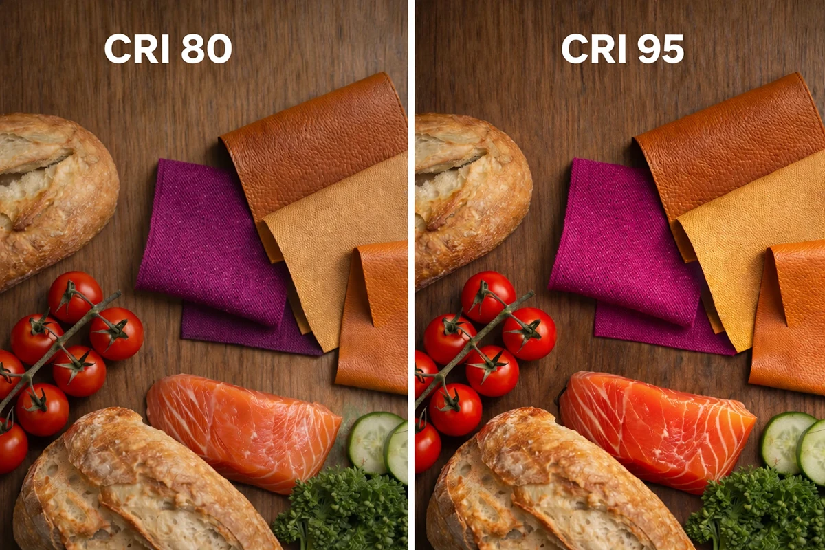 CRI come funziona nella temperatura luce - Lucecontrocorrente