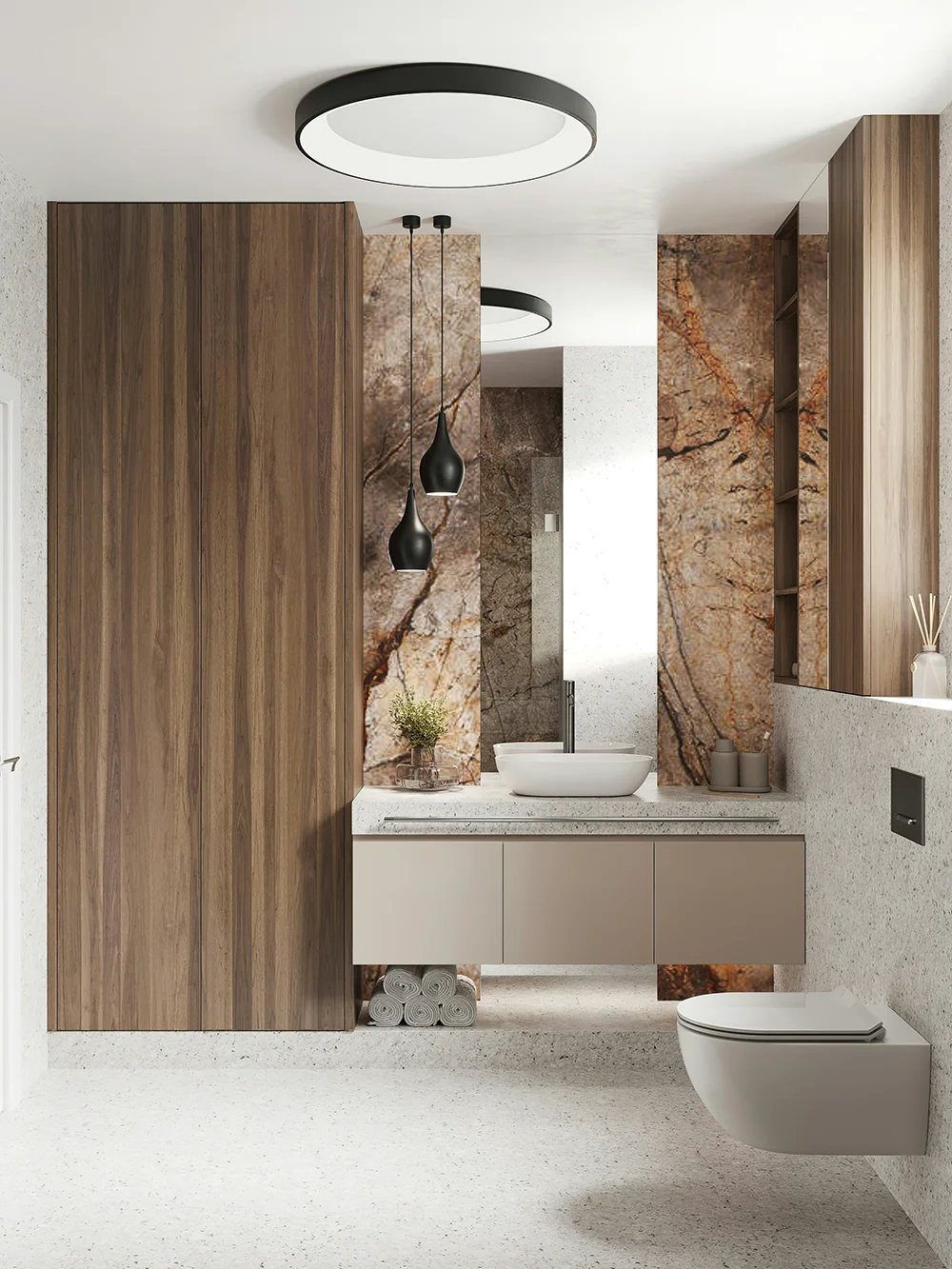 Bagno - Illuminazione casa moderna - Lucecontrocorrente