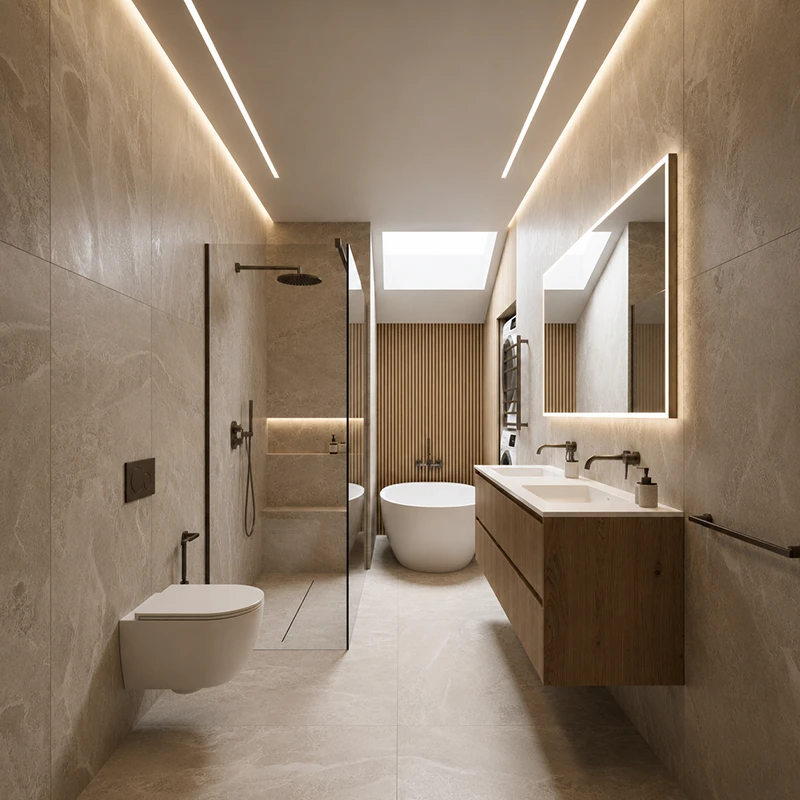 Perché il bagno ha bisogno di un progetto luce dedicato - LuceControCorrente